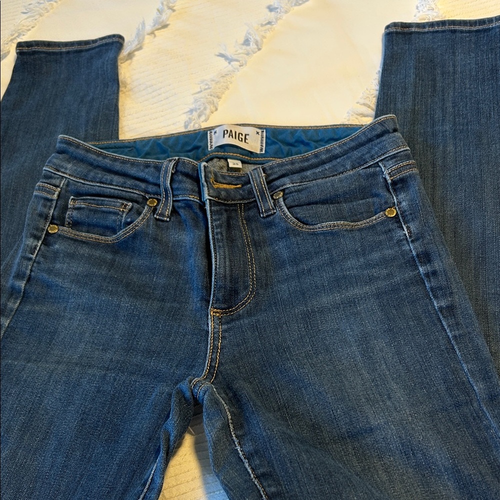 Just PAIGE!  Classic Denim Skinny Jeans